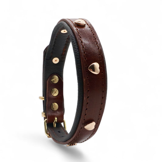 Deluxe Halsband „Herzchen“ 20mm